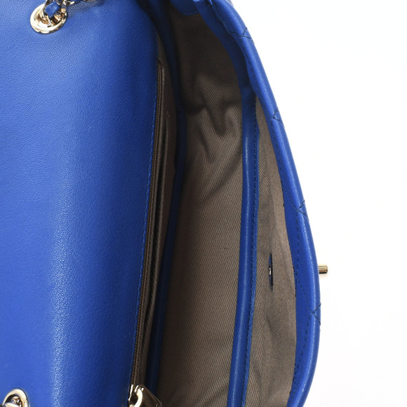 Chanel Chain Shoulder Blue Gold Hardware Calfskin Shoulder Bag - Picture 9 of 11